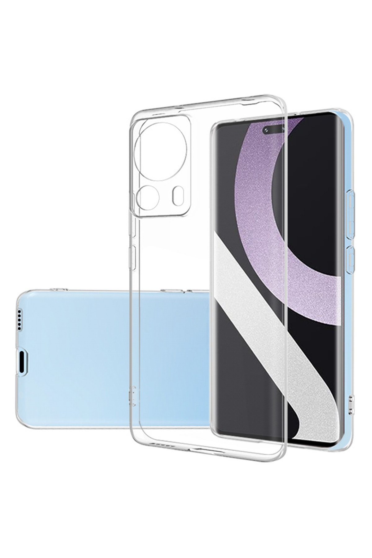 Xiaomi Mi 13 Lite Kılıf Lüx Şeffaf Silikon Xiaomi Mi 13 Lite Kılıf Lüx Şeffaf Silikon