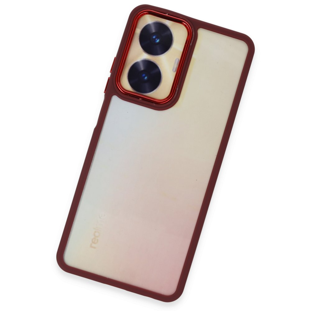 Realme C55 Kılıf Dora Kapak - Kırmızı Realme C55 Kılıf Dora Kapak - Kırmızı