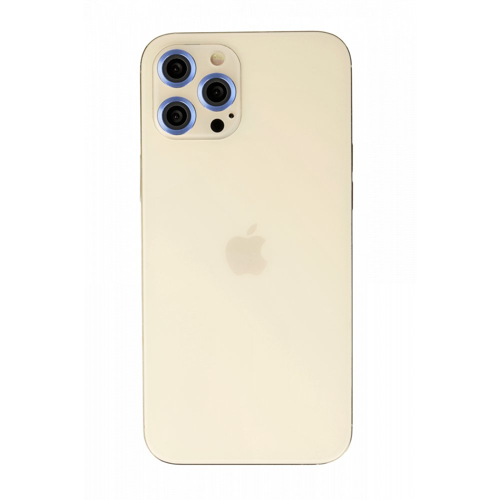  iPhone 12 Pro Max Metal Kamera Lens - Mavi
