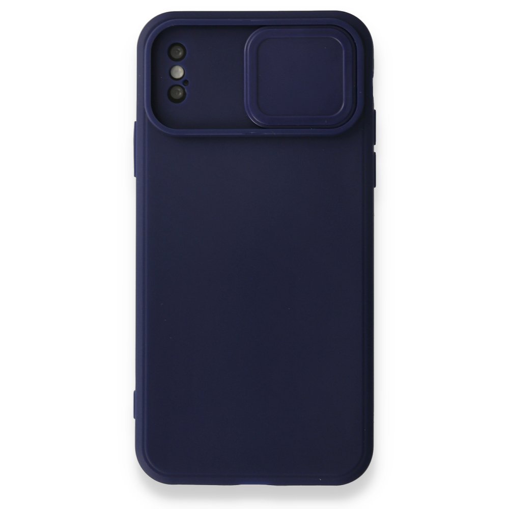 iPhone X Kılıf Color Lens Silikon - Lacivert  iPhone X Kılıf Color Lens Silikon - Lacivert