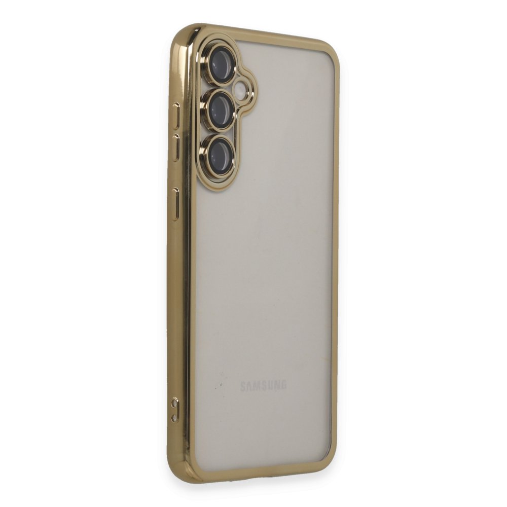  Samsung Galaxy S23 FE Kılıf Razer Lensli Silikon - Gold