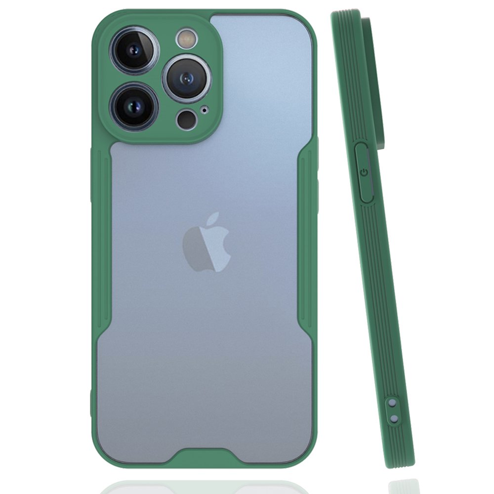  iPhone 14 Pro Kılıf Platin Silikon - Yeşil