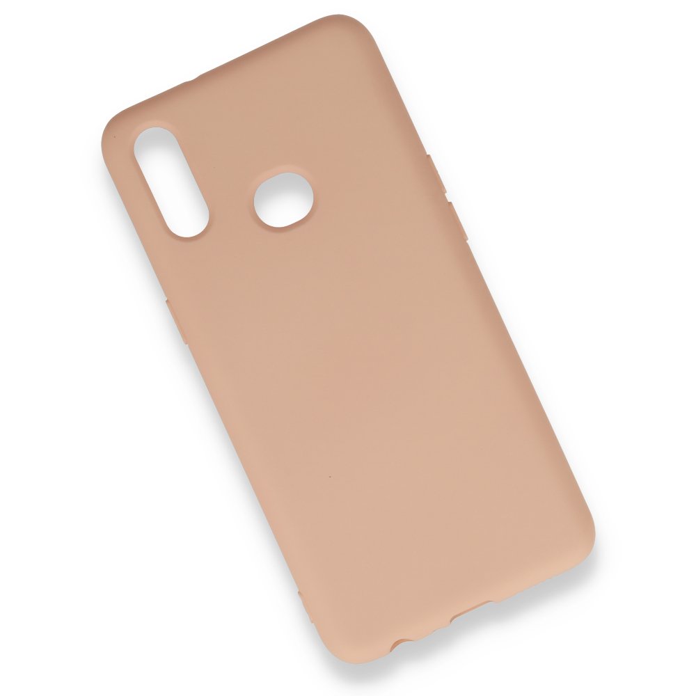  Samsung Galaxy A10S Kılıf Nano içi Kadife Silikon - Pudra