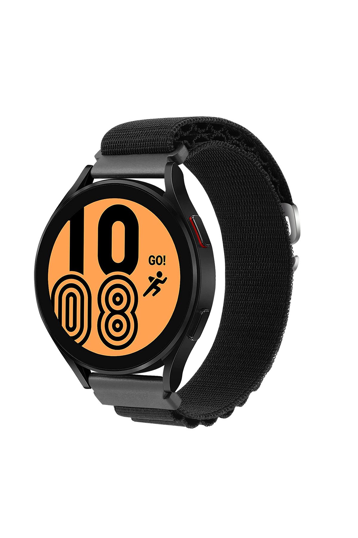 GT4 46mm 22mm KR410 Kumaş Kordon - Siyah GT4 46mm 22mm KR410 Kumaş Kordon - Siyah