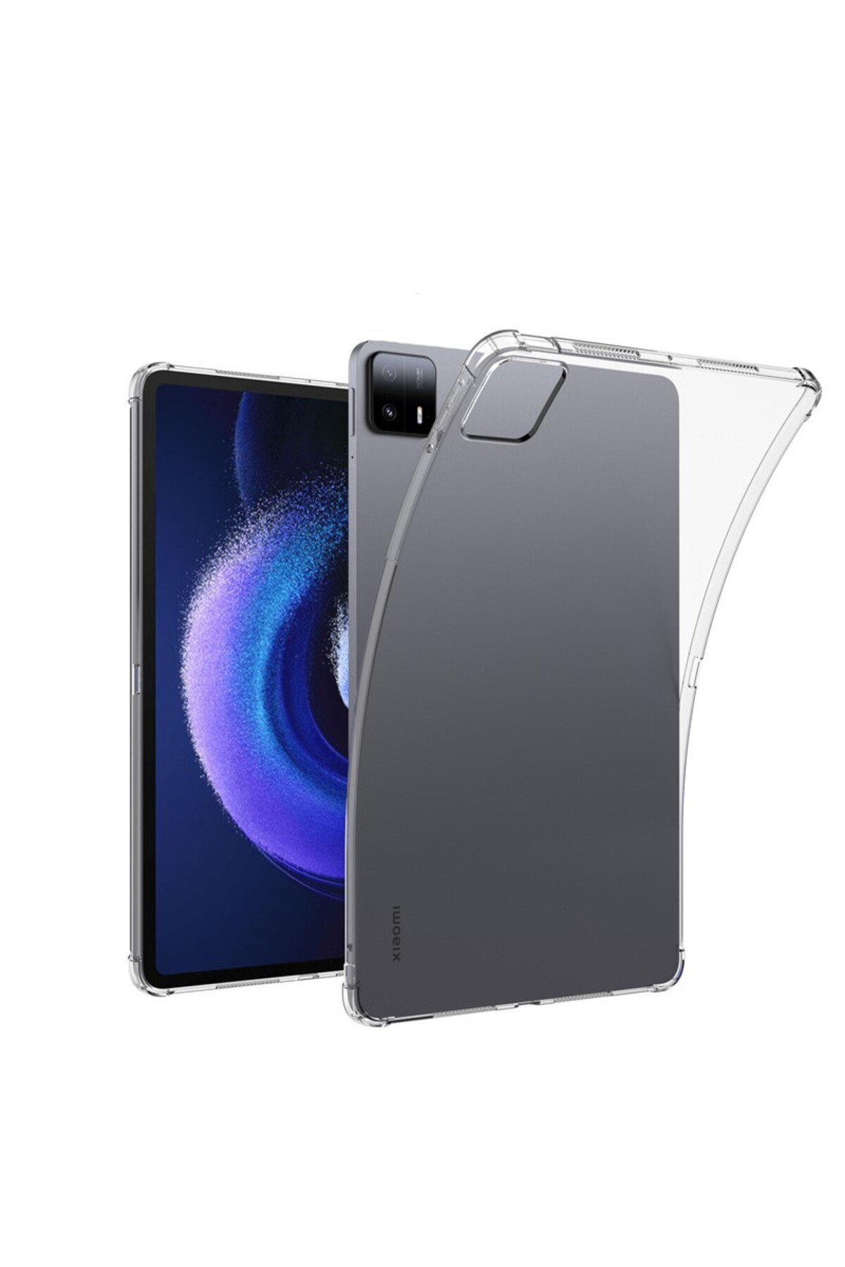  Xiaomi Pad 6 Kılıf Anti Şeffaf Tablet Silikon - Şeffaf