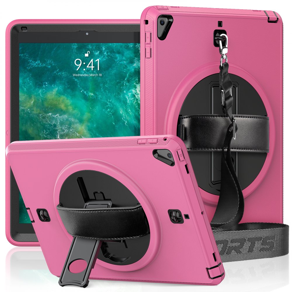  iPad 9.7 (2017) Kılıf Strap-C Otterbox Tablet Kapak - Pembe