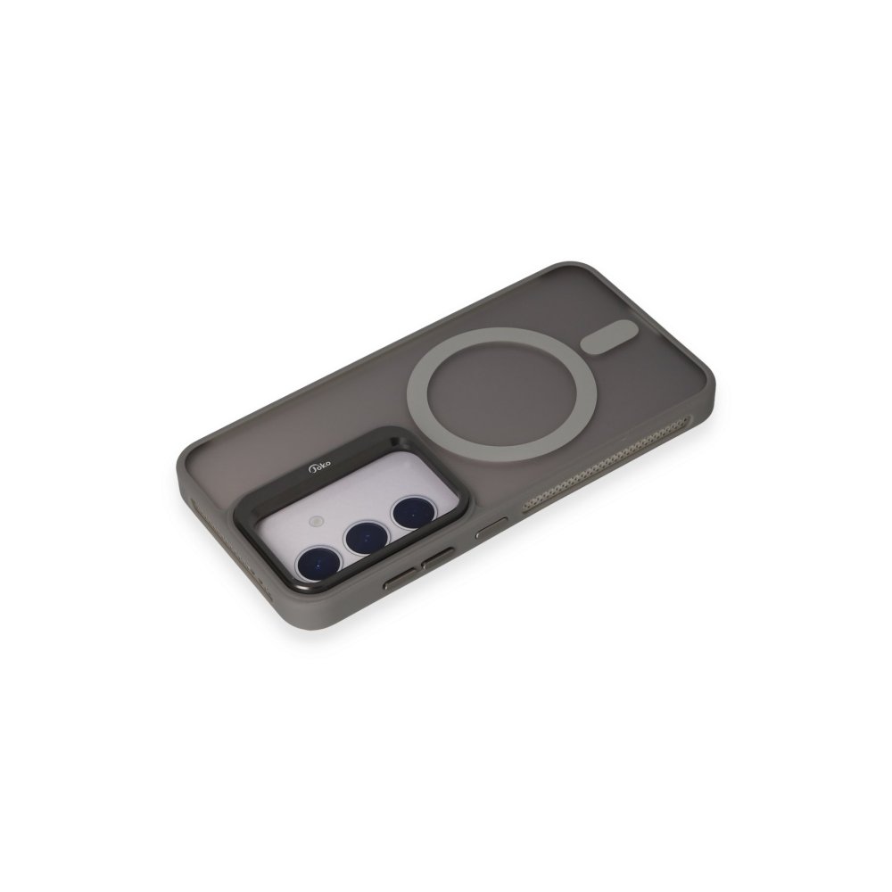 Joko Samsung Galaxy S24 Plus Flet Lens Magsafe Kapak - Gri