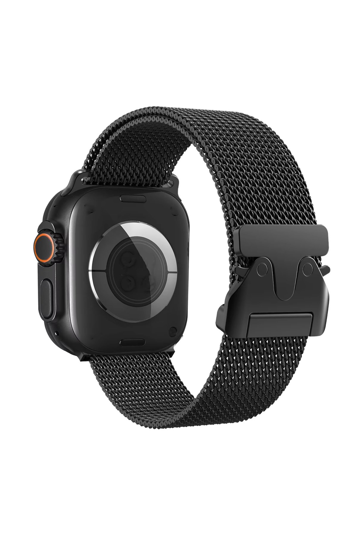 Apple Watch 44mm Milano Metal Kordon - Siyah Apple Watch 44mm Milano Metal Kordon - Siyah