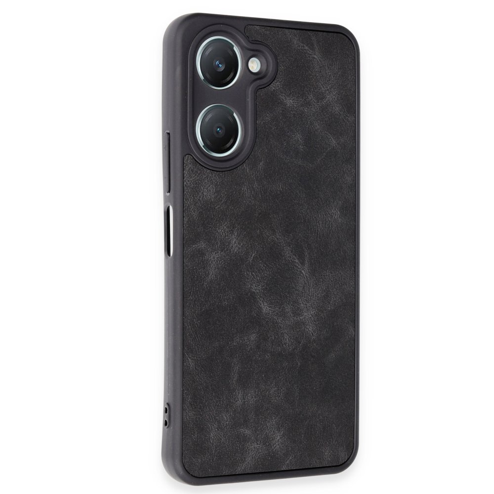 Vivo Y18 Kılıf Aras Deri Kapak - Siyah Vivo Y18 Kılıf Aras Deri Kapak - Siyah