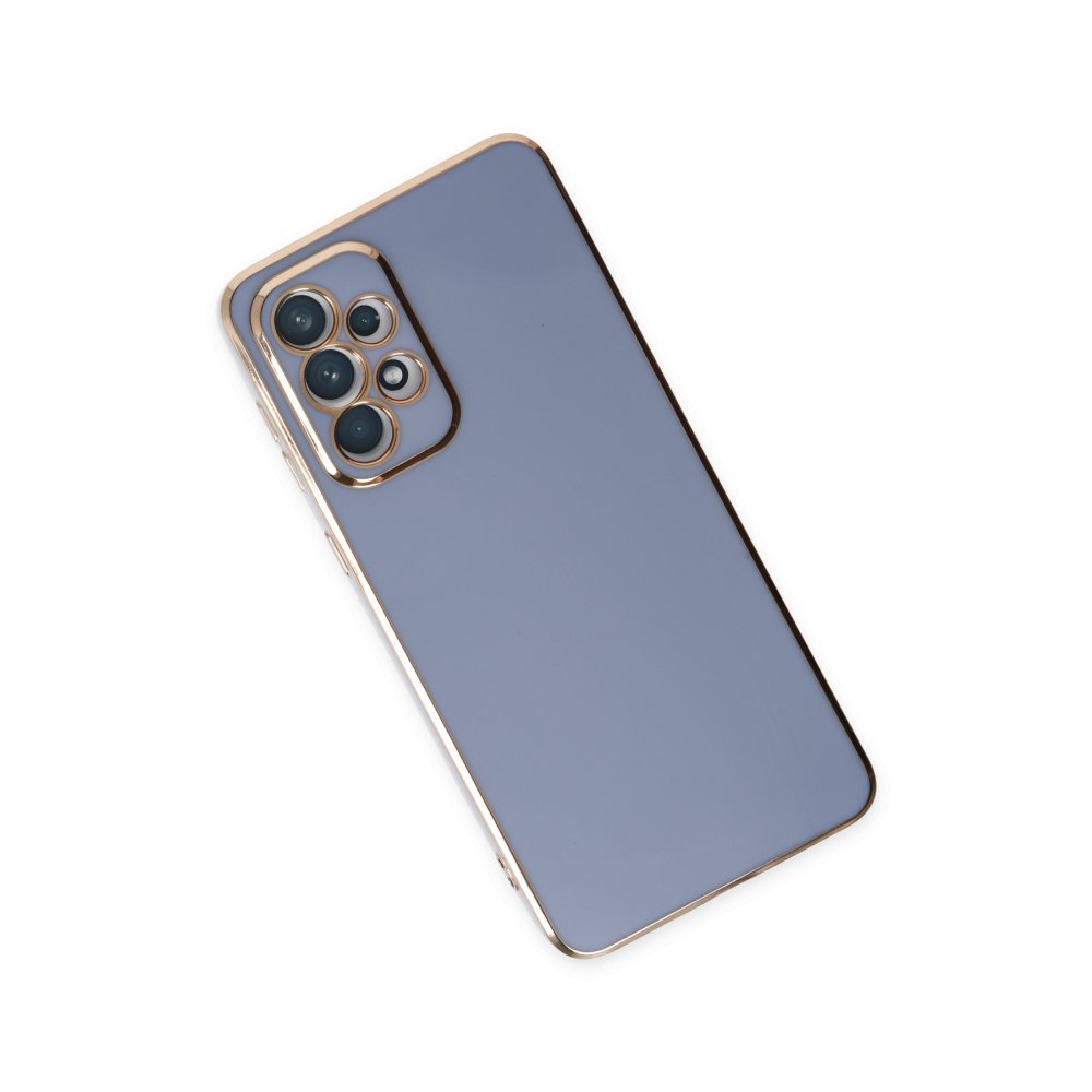  Samsung Galaxy A73 5G Kılıf Volet Silikon - Mavi
