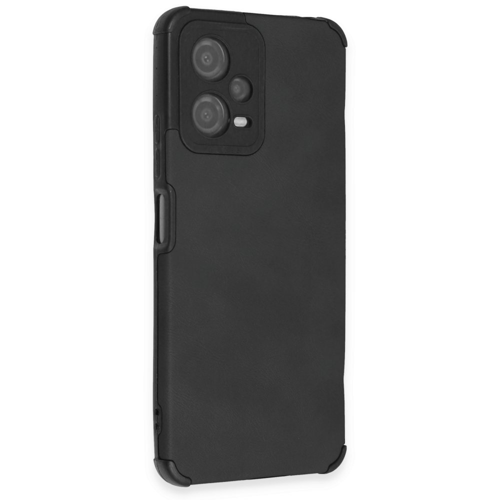 Redmi Note 12 5G Kılıf Loop Deri Silikon - Siyah Redmi Note 12 5G Kılıf Loop Deri Silikon - Siyah