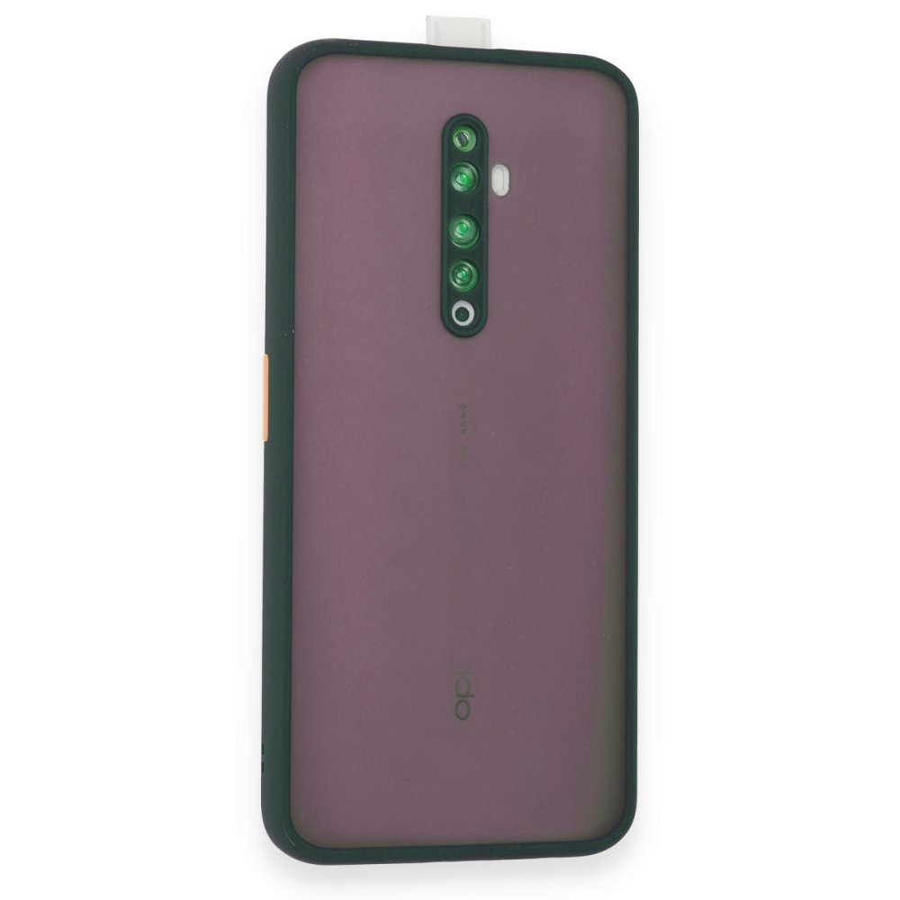 Oppo Reno 2Z Kılıf Montreal Silikon Kapak - Yeşil Oppo Reno 2Z Kılıf Montreal Silikon Kapak - Yeşil