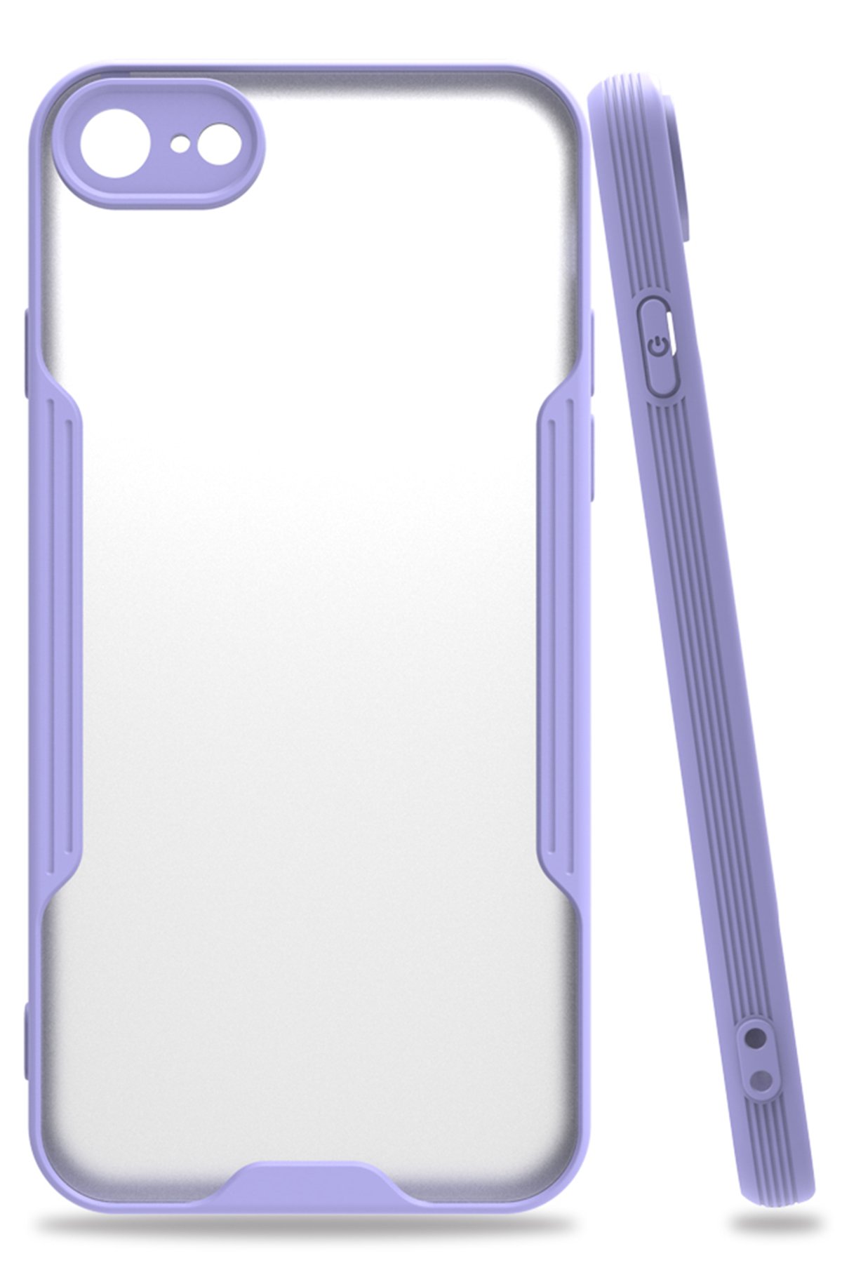 iPhone SE 2020 Kılıf Platin Silikon - Lila iPhone SE 2020 Kılıf Platin Silikon - Lila