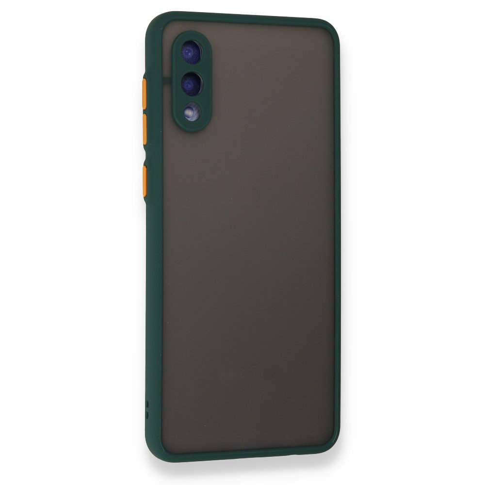  Samsung Galaxy A02 Kılıf Montreal Silikon Kapak - Yeşil
