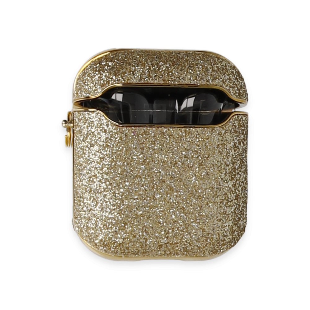 Airpods 2 (2.nesil) Spell Simli Kılıf - Gold Airpods 2 (2.nesil) Spell Simli Kılıf - Gold
