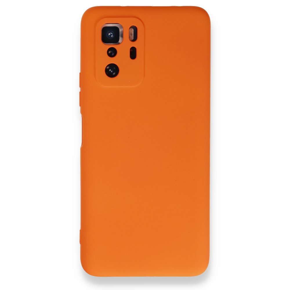  Xiaomi Poco X3 GT Kılıf Nano içi Kadife Silikon - Turuncu
