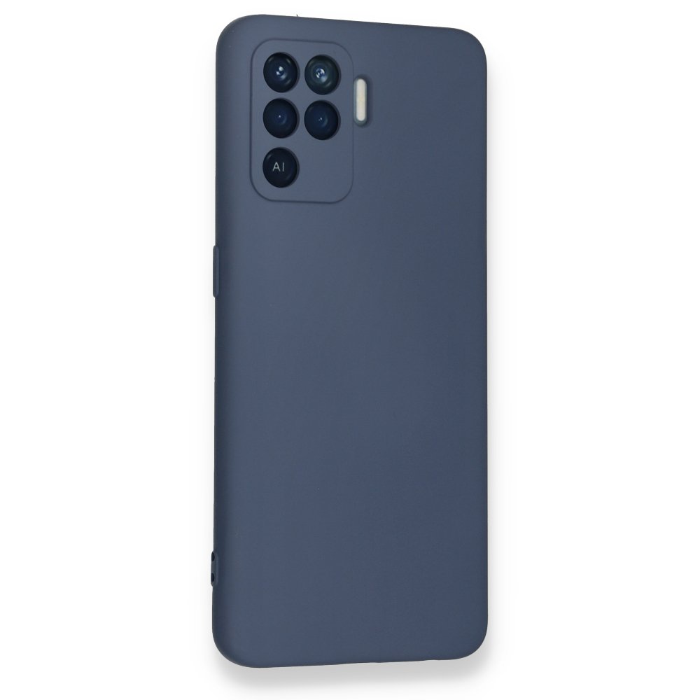  Oppo Reno 5 Lite Kılıf Nano içi Kadife Silikon - Gri