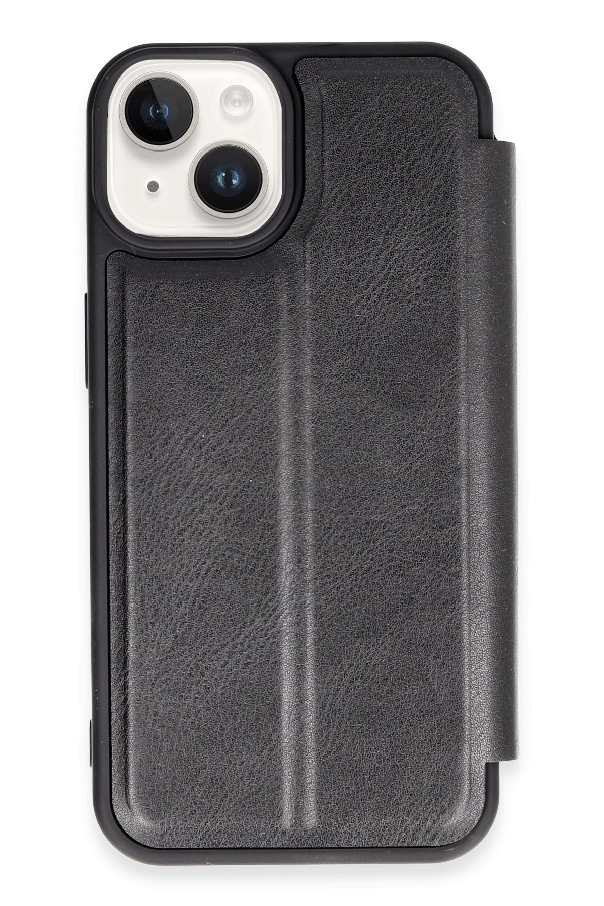  iPhone 14 Kılıf Flip Cover - Siyah