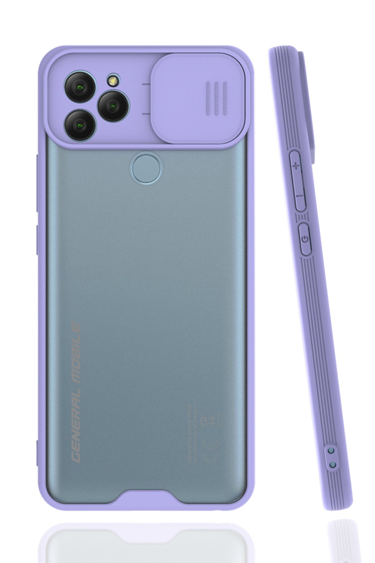  General Mobile GM 22 Kılıf Platin Kamera Koruma Silikon - Lila