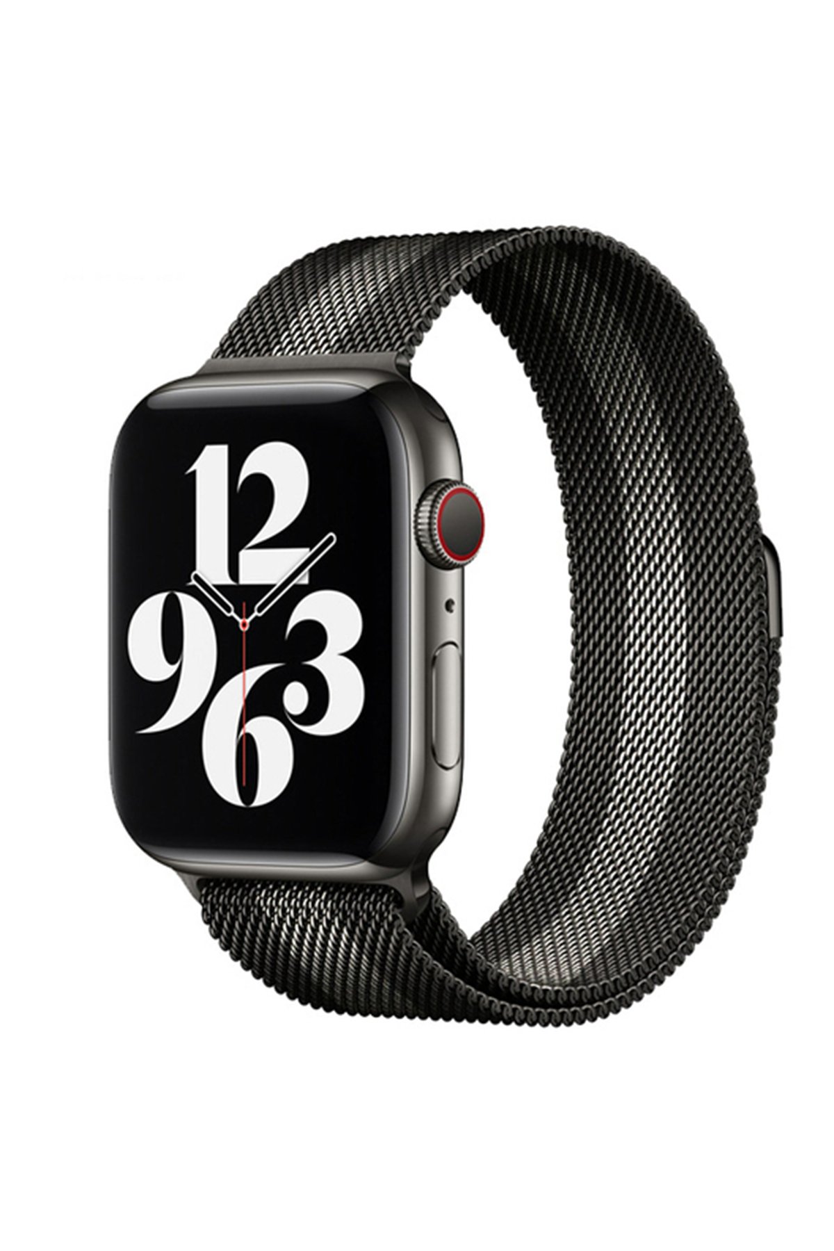  Apple Watch 40mm Metal Mıknatıslı Kordon - Siyah-Beyaz