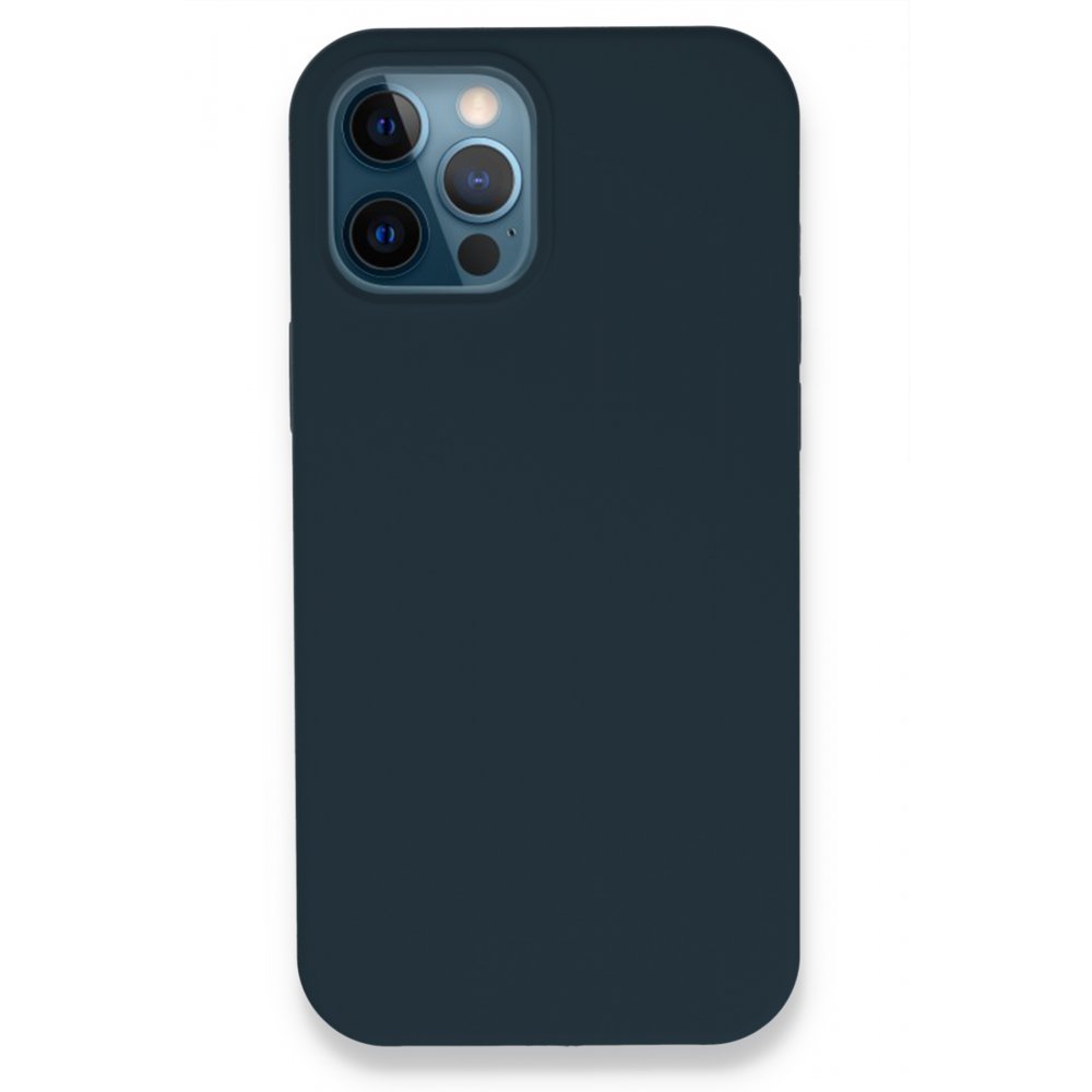  iPhone 12 Pro Kılıf Lansman Legant Silikon - Gece Mavisi
