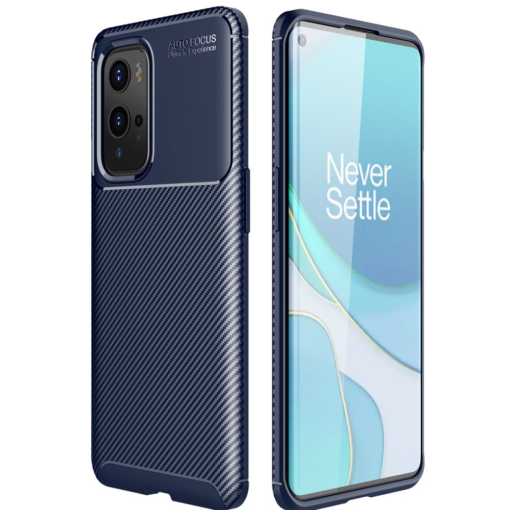 One Plus 9 Pro Kılıf Auto Focus Karbon Kapak - Lacivert One Plus 9 Pro Kılıf Auto Focus Karbon Kapak - Lacivert