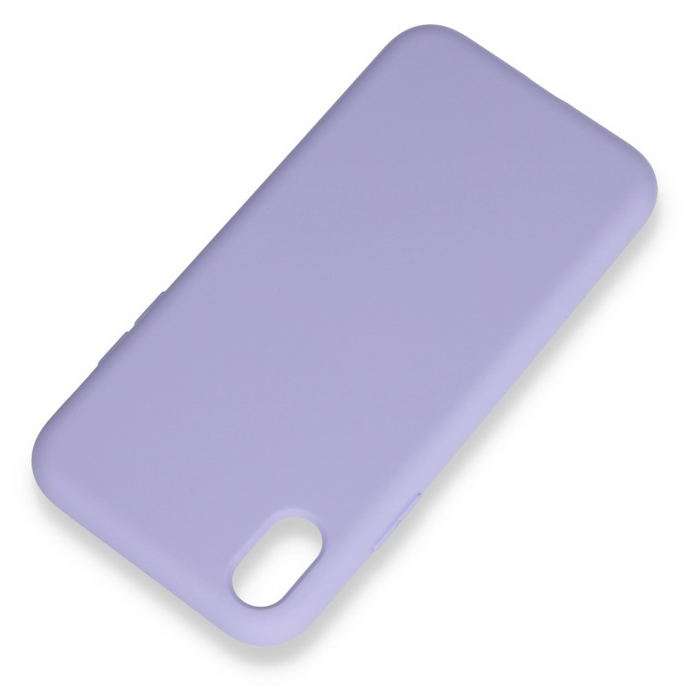 iPhone XR Kılıf Nano içi Kadife Silikon - Lila iPhone XR Kılıf Nano içi Kadife Silikon - Lila