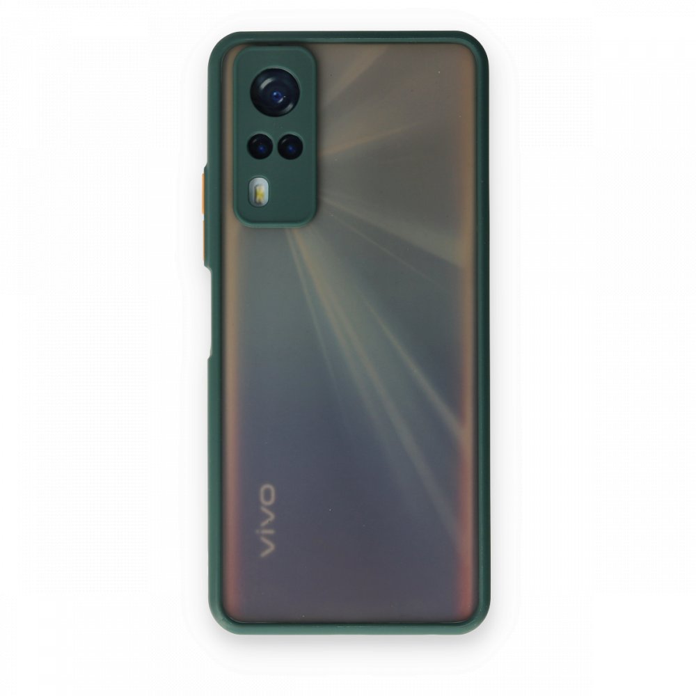 Vivo Y51 Kılıf Montreal Silikon Kapak - Yeşil