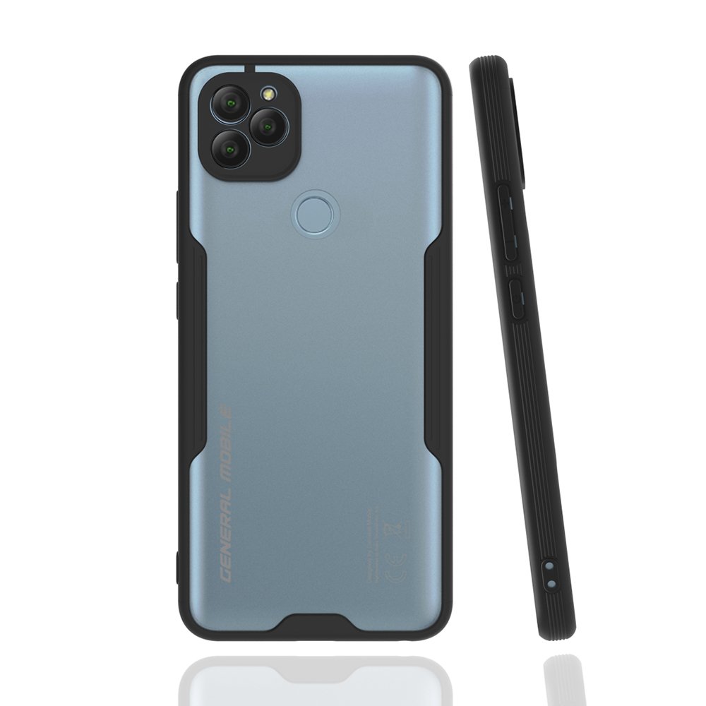  General Mobile GM 22 Kılıf Platin Silikon - Siyah