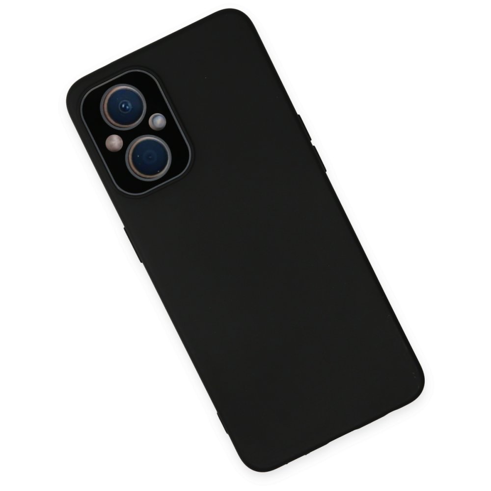  Oppo Reno 8 Lite Kılıf Lansman Glass Kapak - Siyah