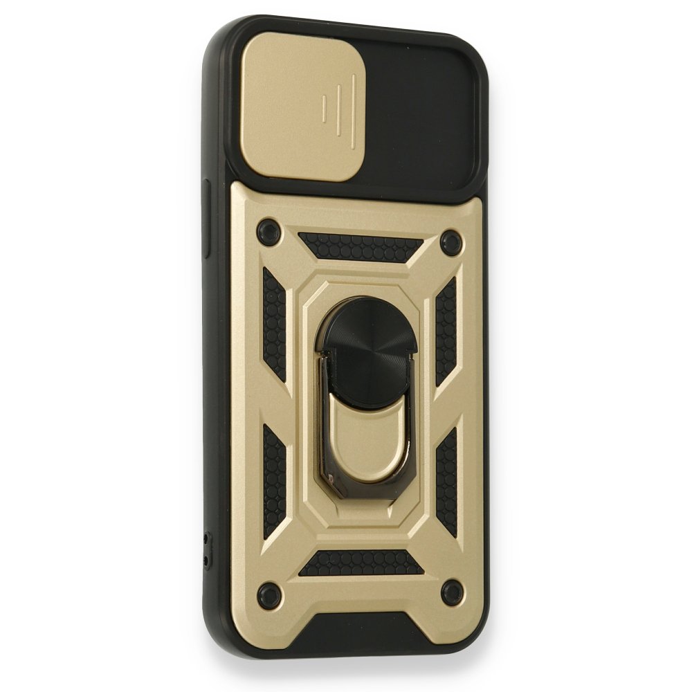 iPhone 12 Pro Kılıf Pars Lens Yüzüklü Silikon - Gold iPhone 12 Pro Kılıf Pars Lens Yüzüklü Silikon - Gold