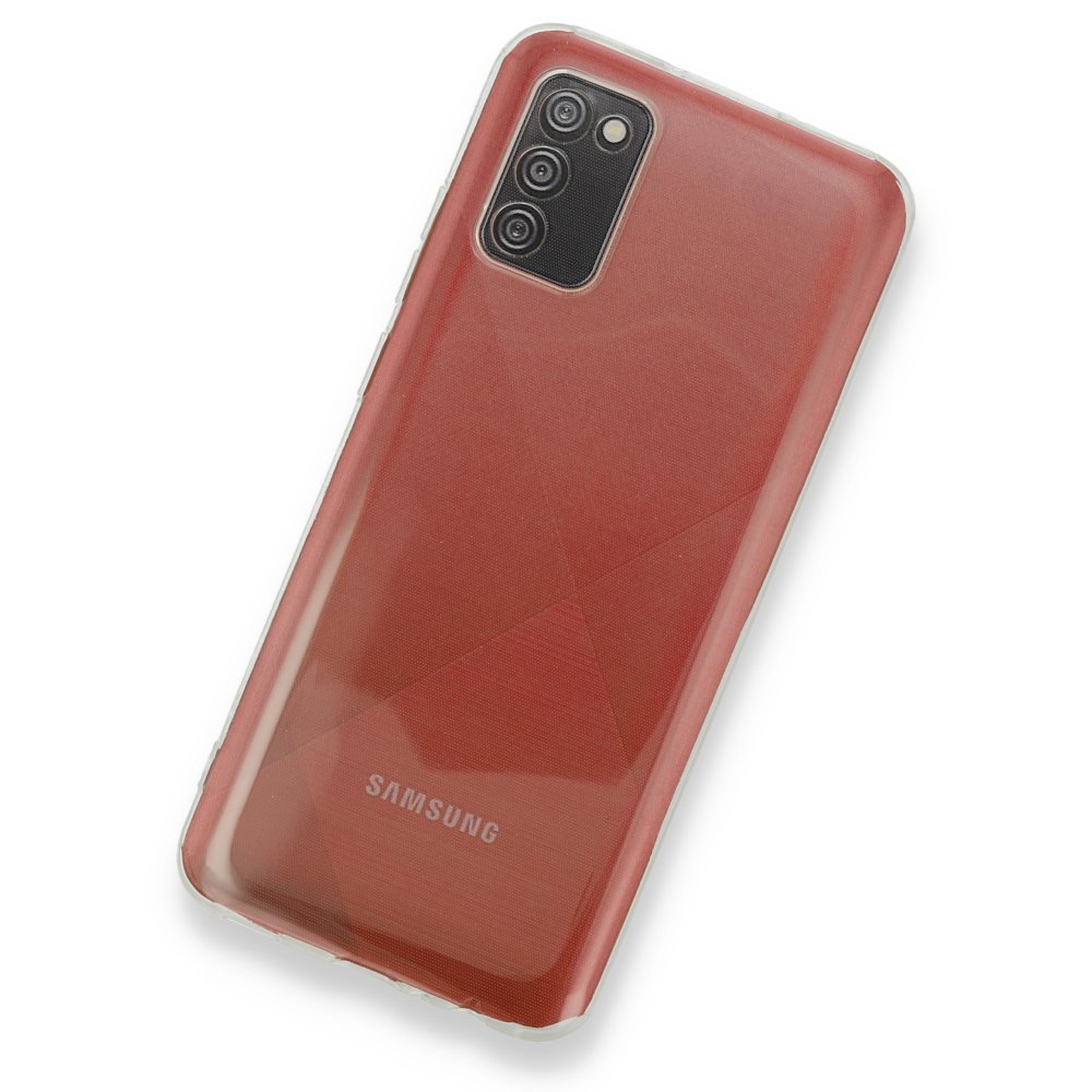  Samsung Galaxy A02S Kılıf Deluxe 2mm Şeffaf Silikon