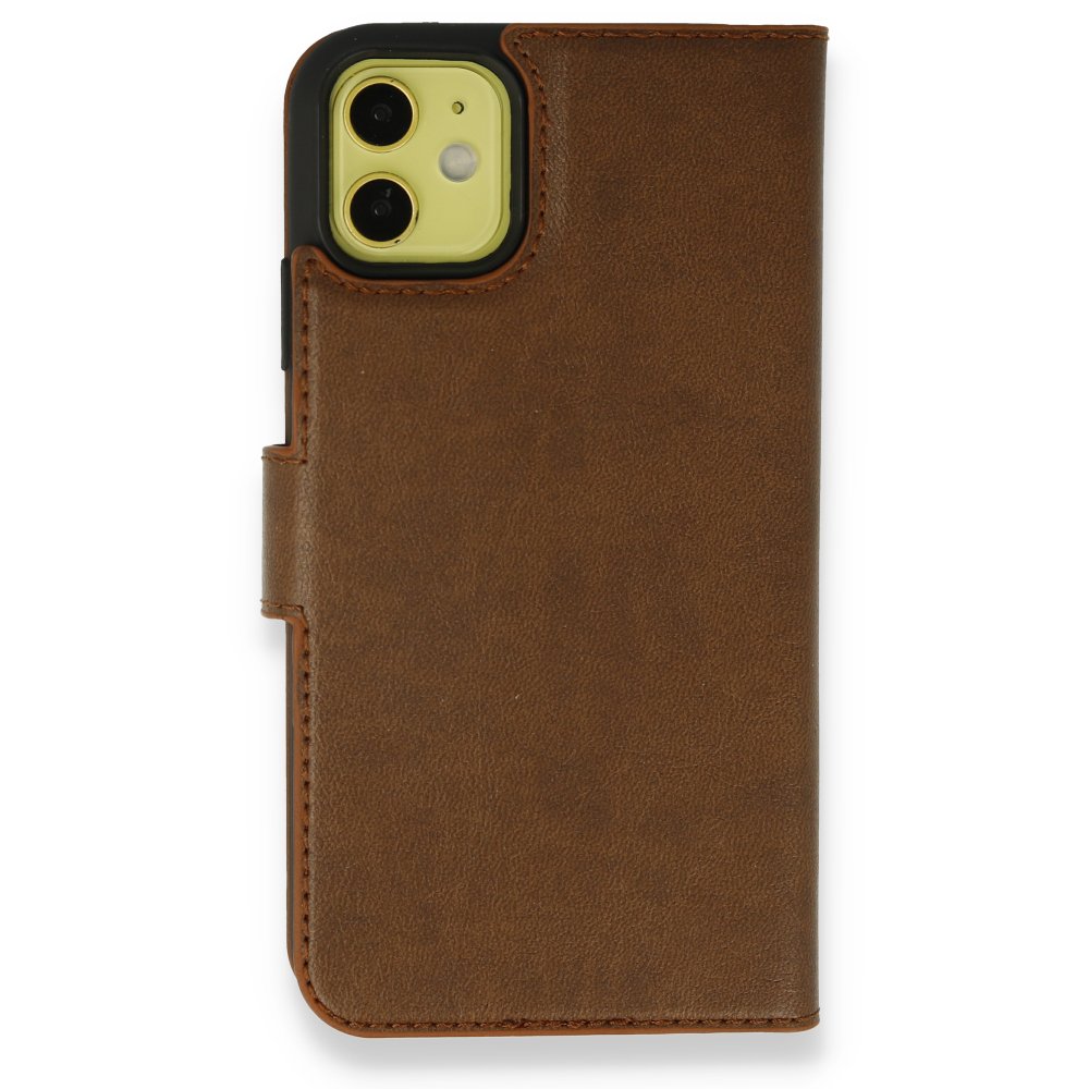  iPhone 13 Mini Kılıf Trend S Plus Kapaklı Kılıf - Taba