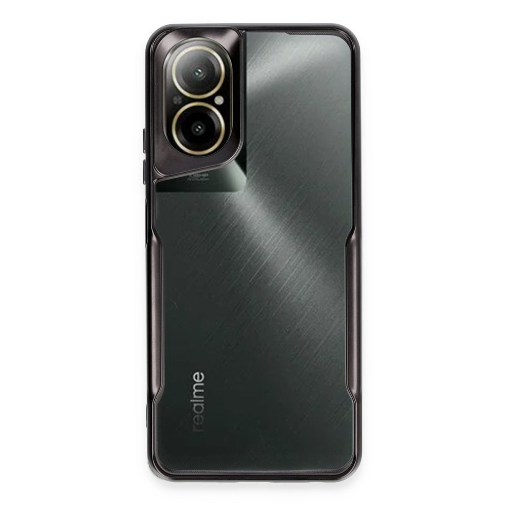 Realme 12 Lite Kılıf Boyi Silikon Kapak - Siyah  Realme 12 Lite Kılıf Boyi Silikon Kapak - Siyah