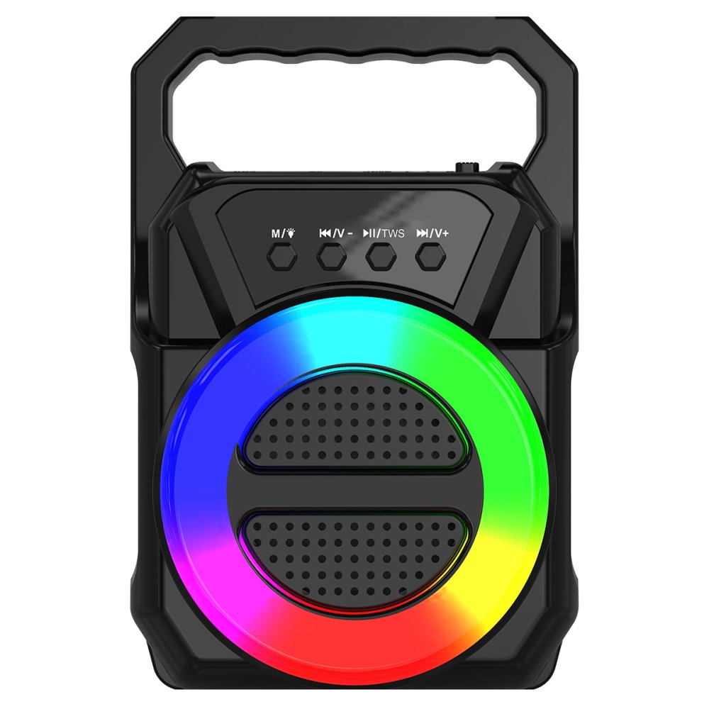  ABS-1309 RGB FM Kablosuz Hoparlör - Siyah