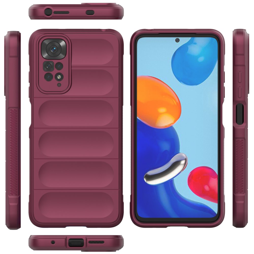 Redmi Note 11S Kılıf Optimum Silikon - Bordo Redmi Note 11S Kılıf Optimum Silikon - Bordo