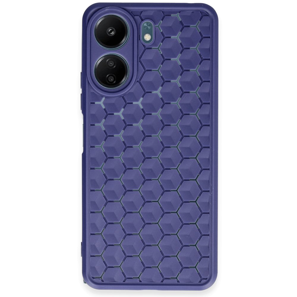 Redmi 13C Kılıf Petek Silikon Kapak - Lacivert Redmi 13C Kılıf Petek Silikon Kapak - Lacivert