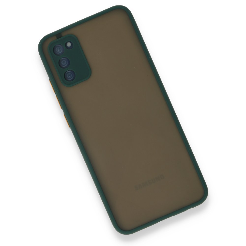  Samsung Galaxy A03S Kılıf Montreal Silikon Kapak - Yeşil