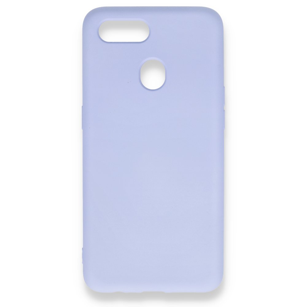  Oppo AX7 Kılıf Nano içi Kadife Silikon - Lila