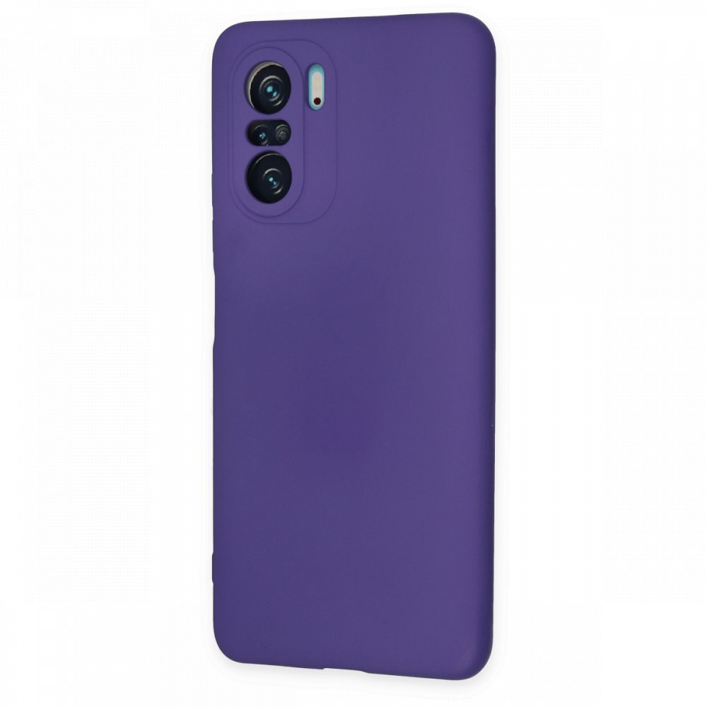  Xiaomi Poco F3 Kılıf Nano içi Kadife Silikon - Mor