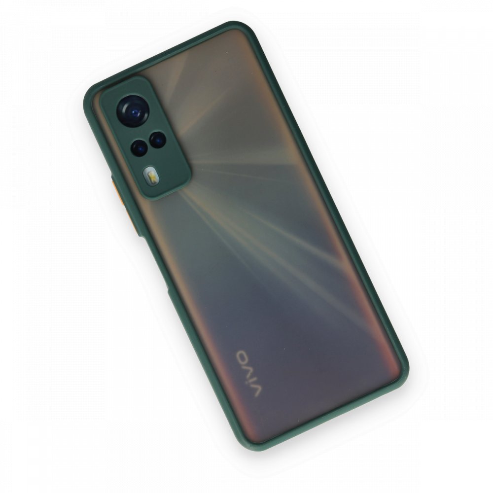  Vivo Y51 Kılıf Montreal Silikon Kapak - Yeşil