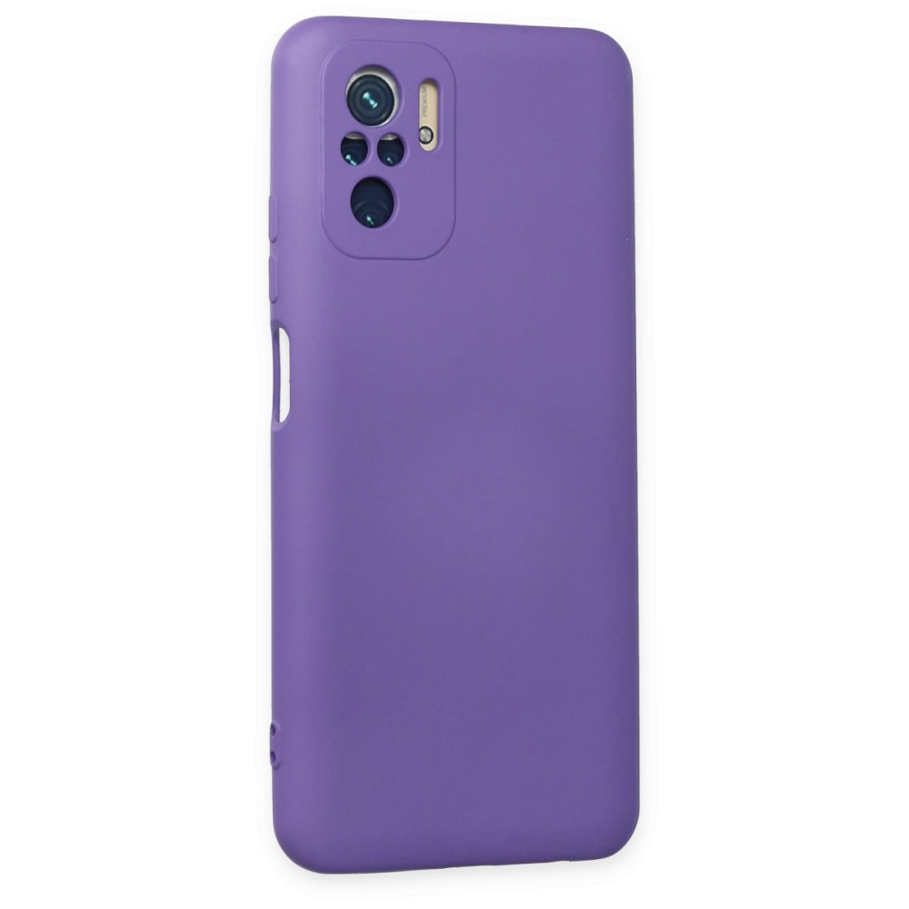 Xiaomi Poco M5s Kılıf Nano içi Kadife Silikon - Mor  Xiaomi Poco M5s Kılıf Nano içi Kadife Silikon - Mor