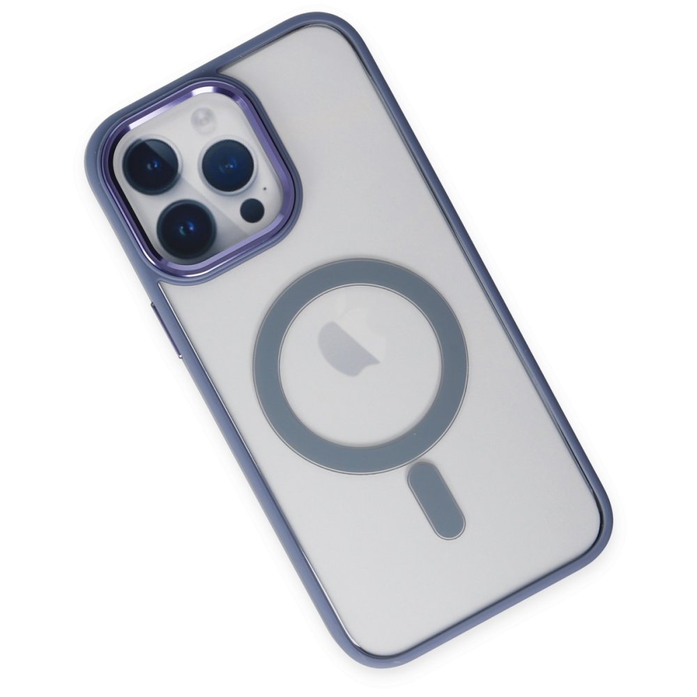  iPhone 14 Pro Kılıf Room Magneticsafe Silikon - Sierra Blue