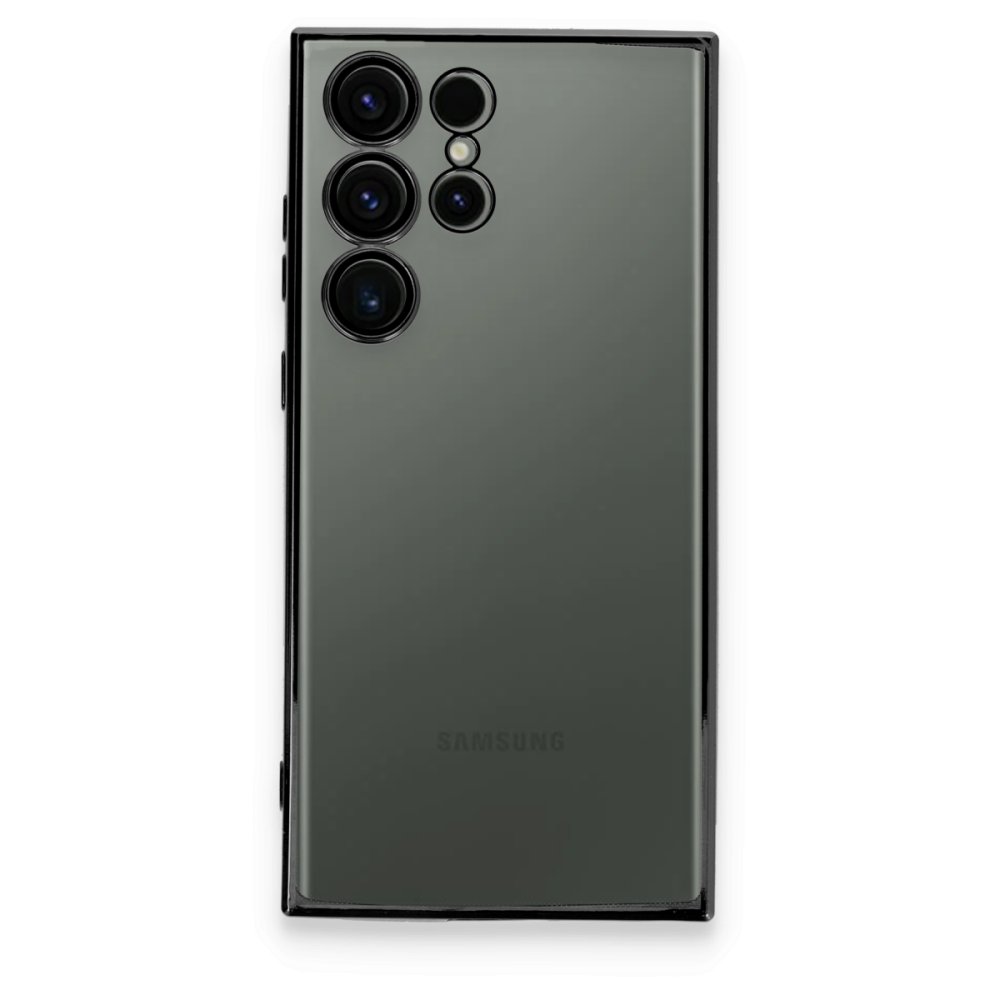  Samsung Galaxy S24 Ultra Kılıf Razer Lensli Silikon - Siyah