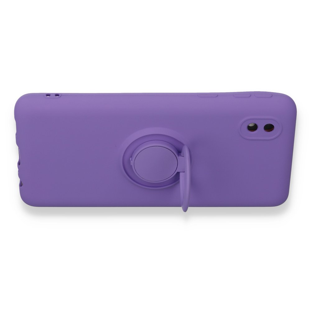  Samsung Galaxy A01 Core Kılıf Viktor Yüzüklü Silikon - Mor