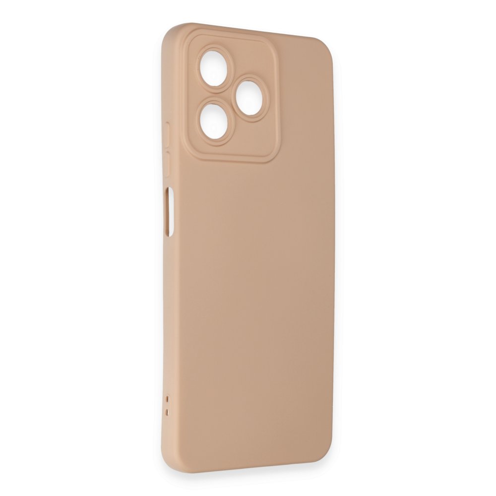  Realme C53 Kılıf Nano içi Kadife Silikon - Pudra