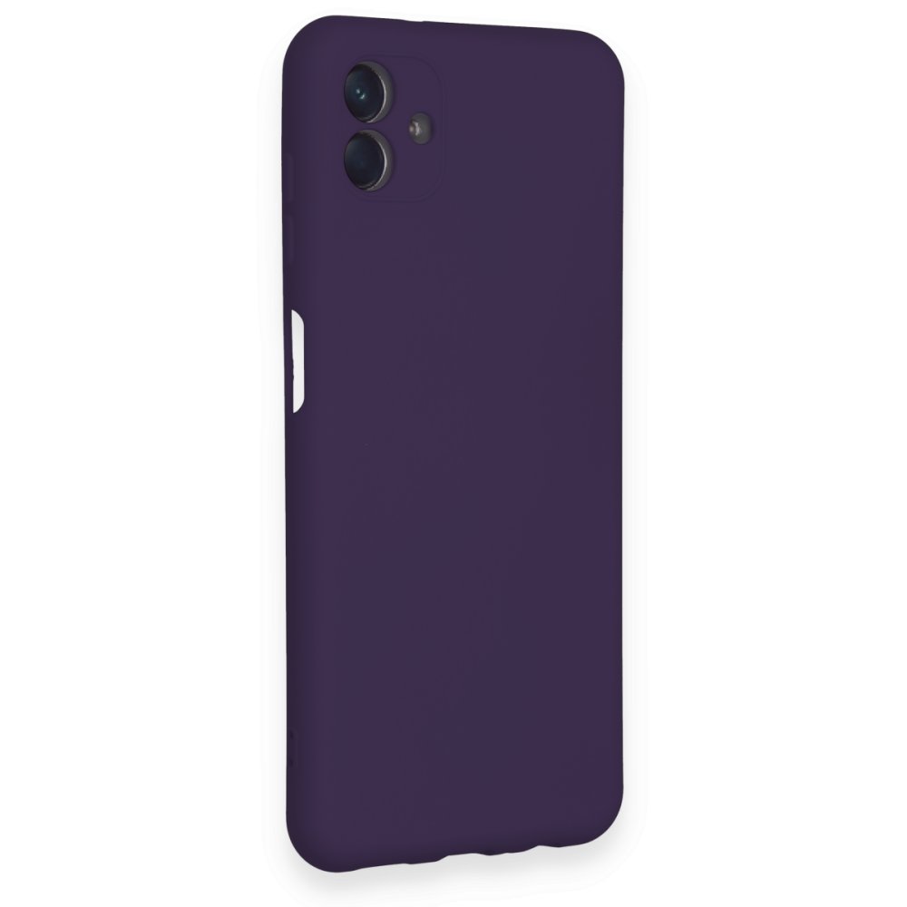  Samsung Galaxy A04 Kılıf Nano içi Kadife Silikon - Mor