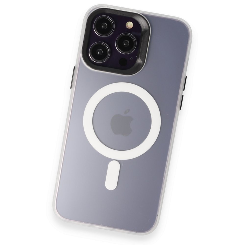 Joko iPhone 13 Pro Max Kılıf Mateks Magsafe Kapak - Beyaz