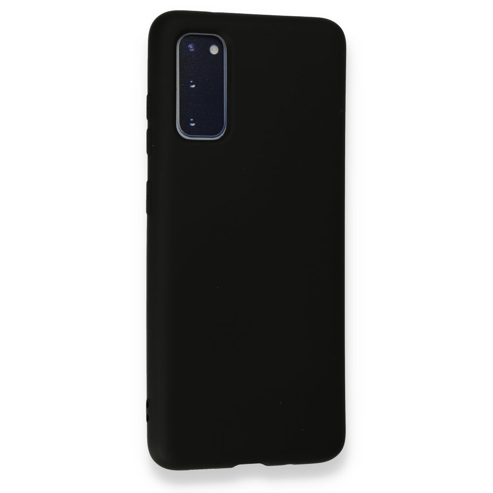  Samsung Galaxy S20 Kılıf Nano içi Kadife Silikon - Siyah