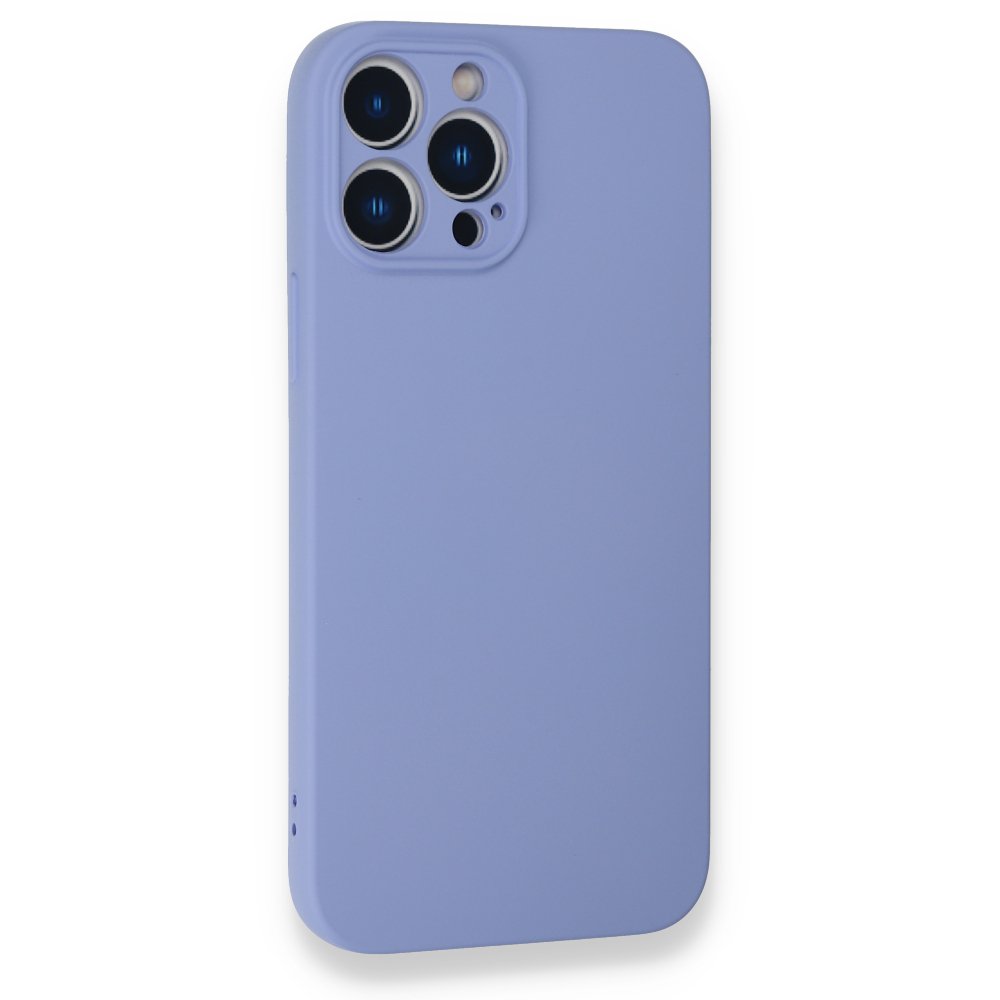  iPhone 13 Pro Kılıf Nano içi Kadife Silikon - Lila